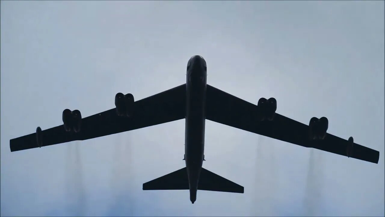 B-52H Stratofortress Bombers Low Pass Flyover of Grafenwoehr