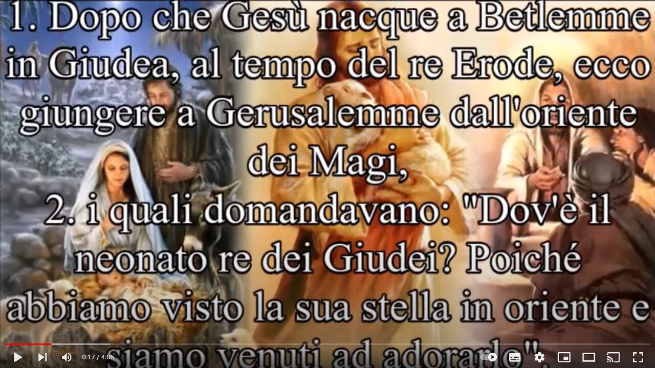 Vangelo di Matteo~Cap2 «A Betlemme di Giudea,perché così è scritto per mezzo del profeta(Michea 5):E tu, Betlemme, terra di Giuda,non sei davvero il più piccolo capoluogo di Giuda:da te uscirà infatti un capo che pascerà il mio popolo,Israele"