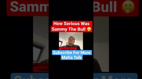How Serious Was Sammy The Bull 🫢#sammythebull #gambino #truecrime #mafia #mob #anthonyhootierusso