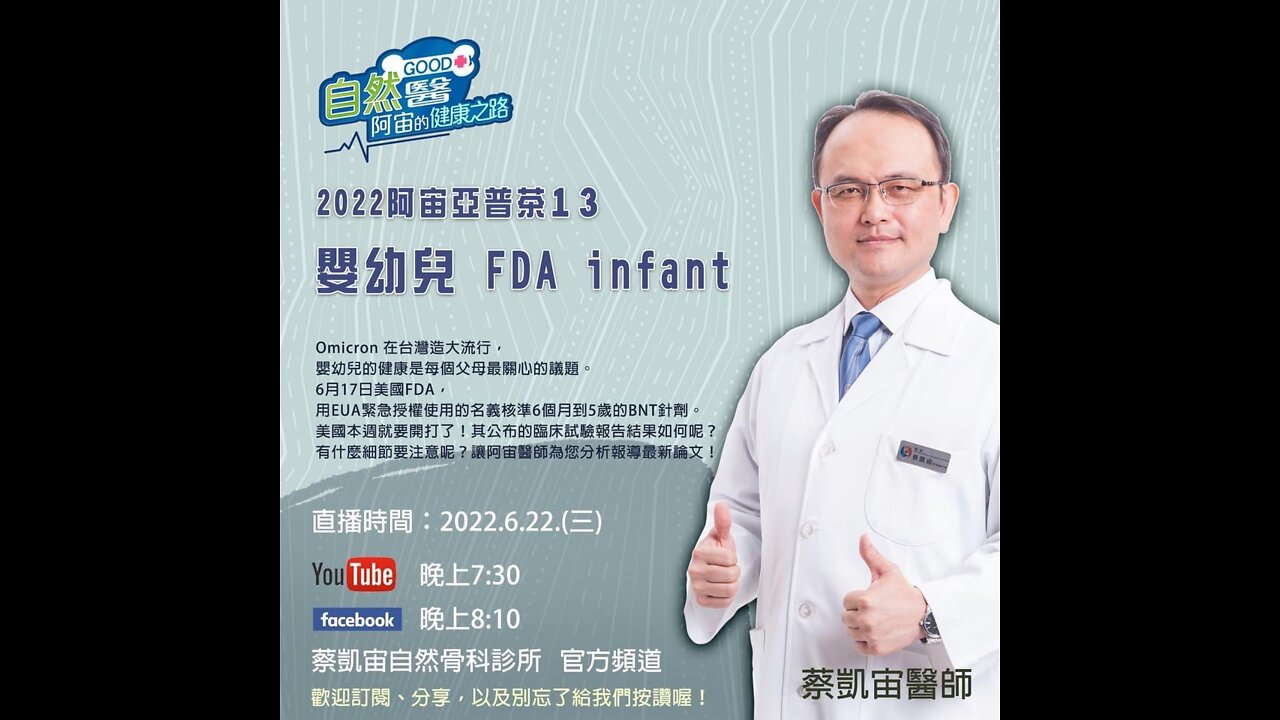 《 嬰幼兒FDA infant Update 0622》阿宙亞普茶2022第13集
