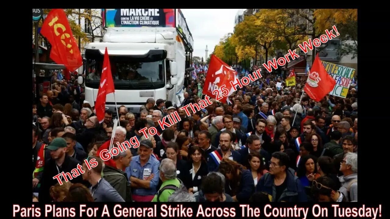 Thousands Of People Take To The Streets In Paris To Protest Soaring Inflation!