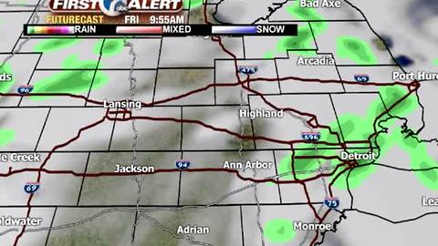 Scattered strong storms this evening