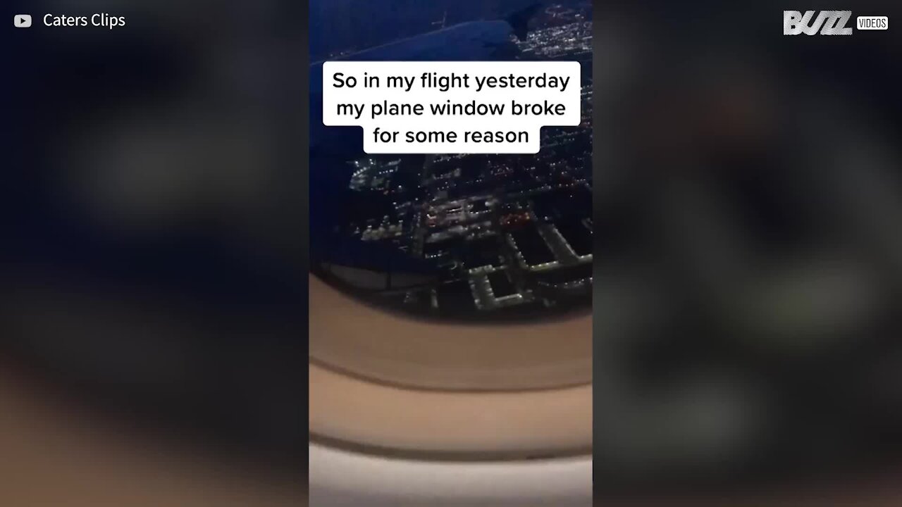Alarmed plane passenger notices cracked window during flight