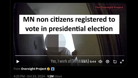 Non citizens in MN say they are registered to vote