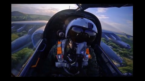 WORK OF ROOKS Su 25 VIEW FROM THE PILOT CABIN
