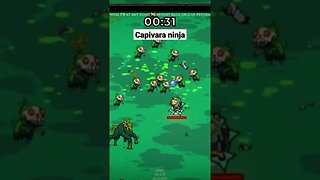 Capivara ninja #extremelypowerfulcapybaras #vampiresurvivor #roguelike #scarlettower #shorts