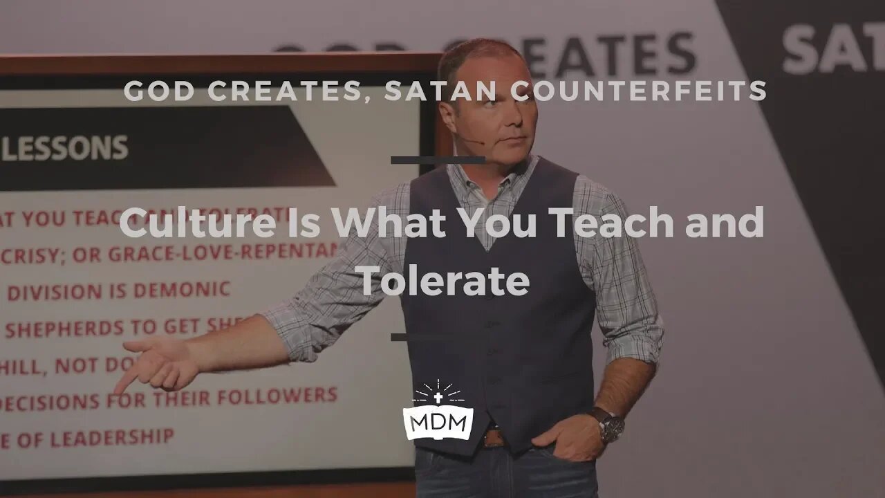 Culture Is What You Teach and Tolerate