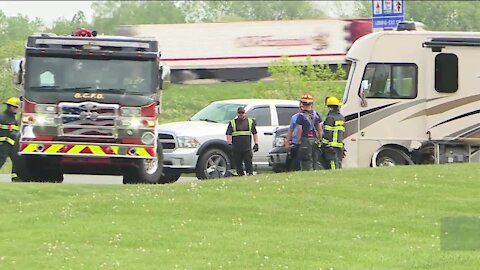 Driver crashes into COVID-19 testing site following medical emergency
