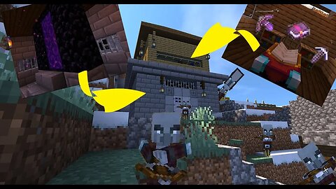 Illager Invasion, Enchantments Galore, and Endportal of Doom - Minecraft Java Edition