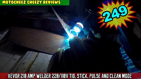VEVOR 210 Amp TIG Welder, IGBT Inverter, 3 in 1, 110/220V HF TIG/Stick/Clean w/Pulse, Torch