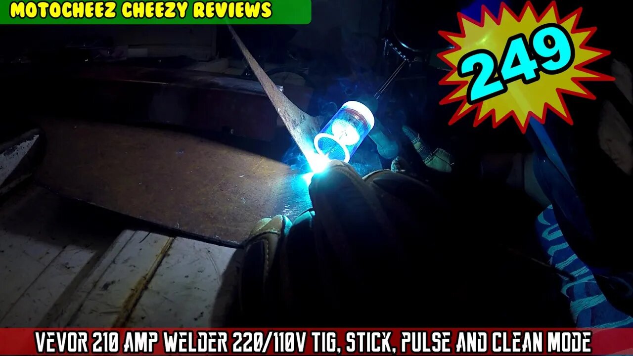 VEVOR 210 Amp TIG Welder, IGBT Inverter, 3 in 1, 110/220V HF TIG/Stick/Clean w/Pulse, Torch