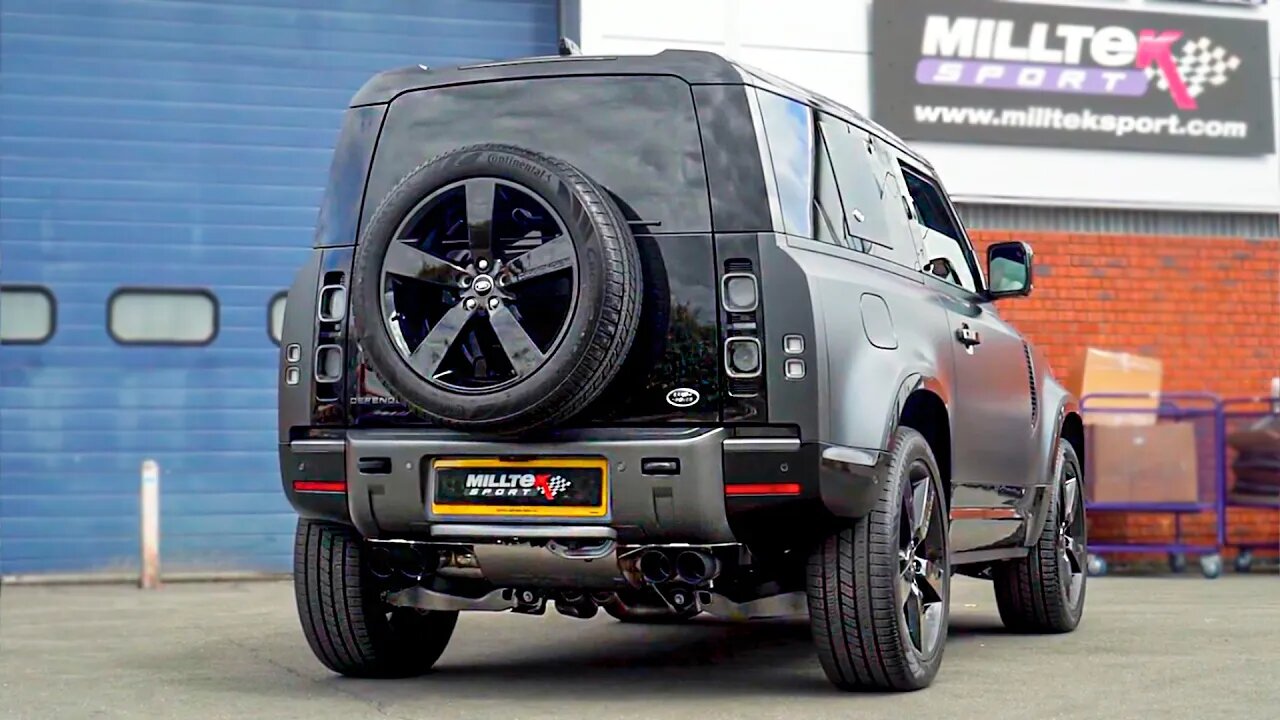 Loud 2022 Defender V8 Milltek Exhaust - Epic Sound!!!