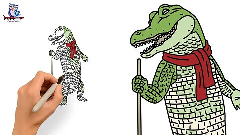 How to Draw Lyle Lyle Crocodile - Step by Step