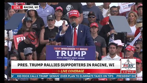 RSBN Trump Rally in Racine, Wisconsin