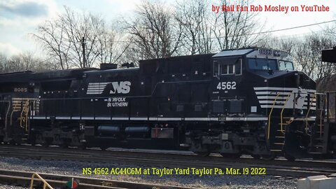 Norfolk Southern Train 12Z at Taylor Yard Taylor Pa. Mar. 19 2022