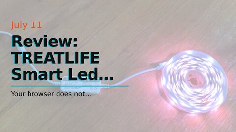 Review: TREATLIFE Smart Led Strip Lights, 16.4ft Color Changing 2.4Ghz WiFi RGB Led Lights TV B...