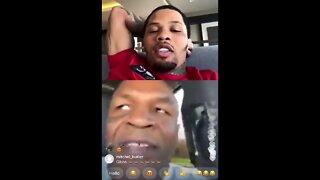 Mike Tyson & Gervonta Davis go live on Instagram