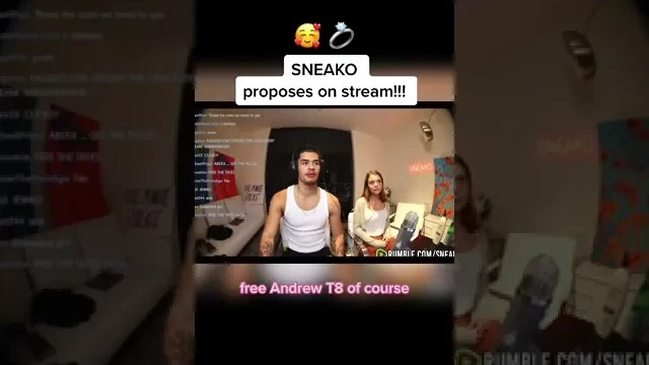 Sneako Proposes On Liveš„° #shorts #sneako
