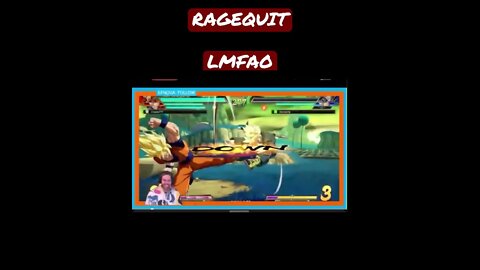 Dude RAGEQUITS mid fight
