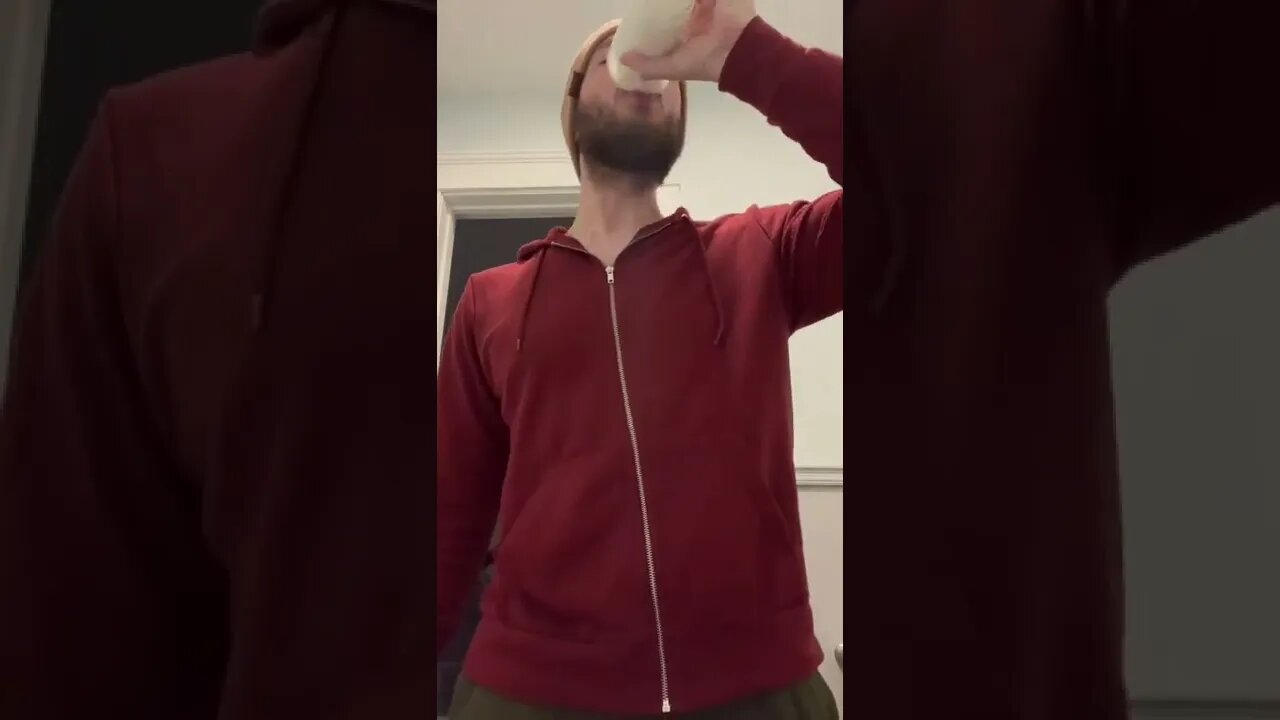 Chugging a Glass of Kefir 🤢😂