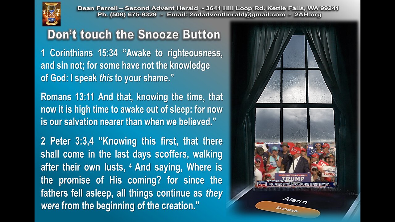 (Pt.1) Don't Touch the Snooze Button