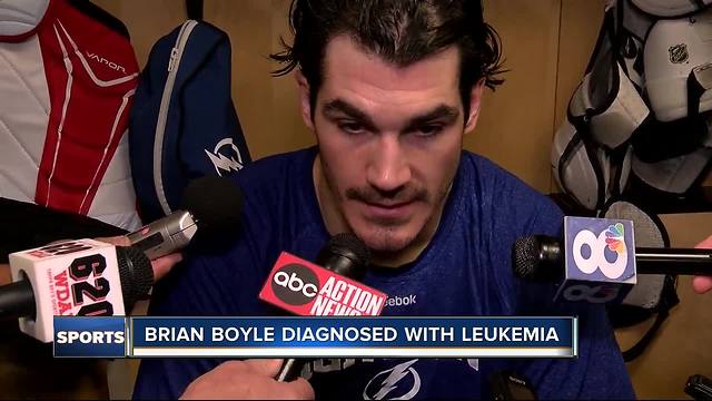 Former Tampa Bay Lightning forward Brian Boyle diagnosed with leukemia