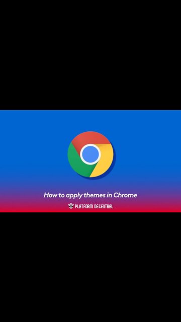 How to apply themes in Chrome