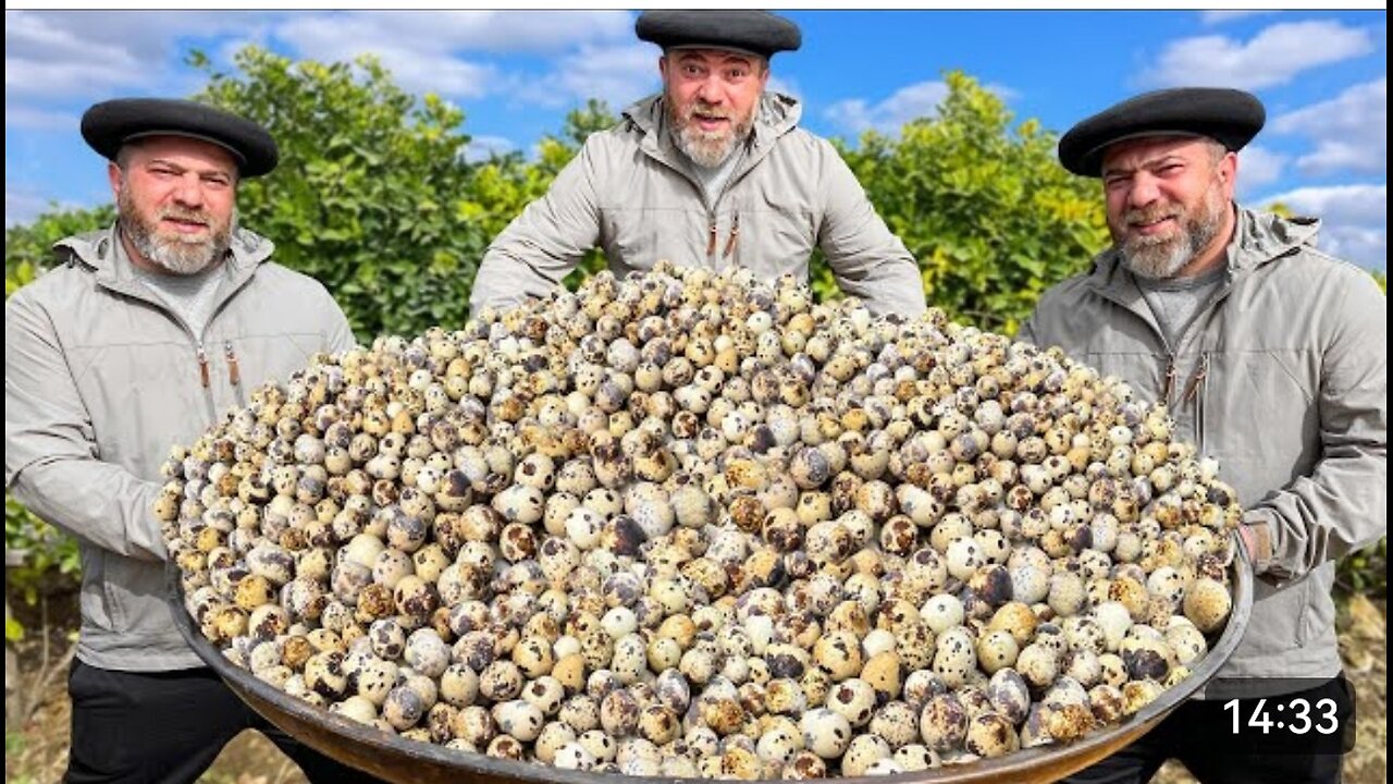 Large Scale Cooking Of 1000 Quail Eggs? Culinary Splendor Or Madness?
