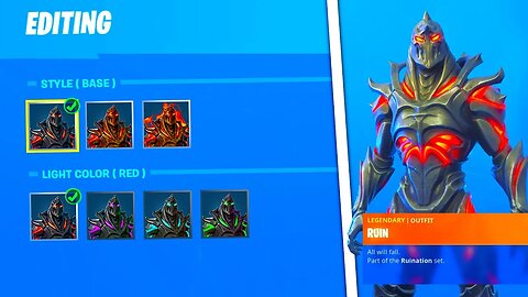 How To Unlock All STAGES For The "RUIN" Skin In Fortnite...