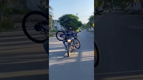 That is how bro lose his bike 😂😳 #shorts #saintpee #viral #funny #youtubeshorts #music