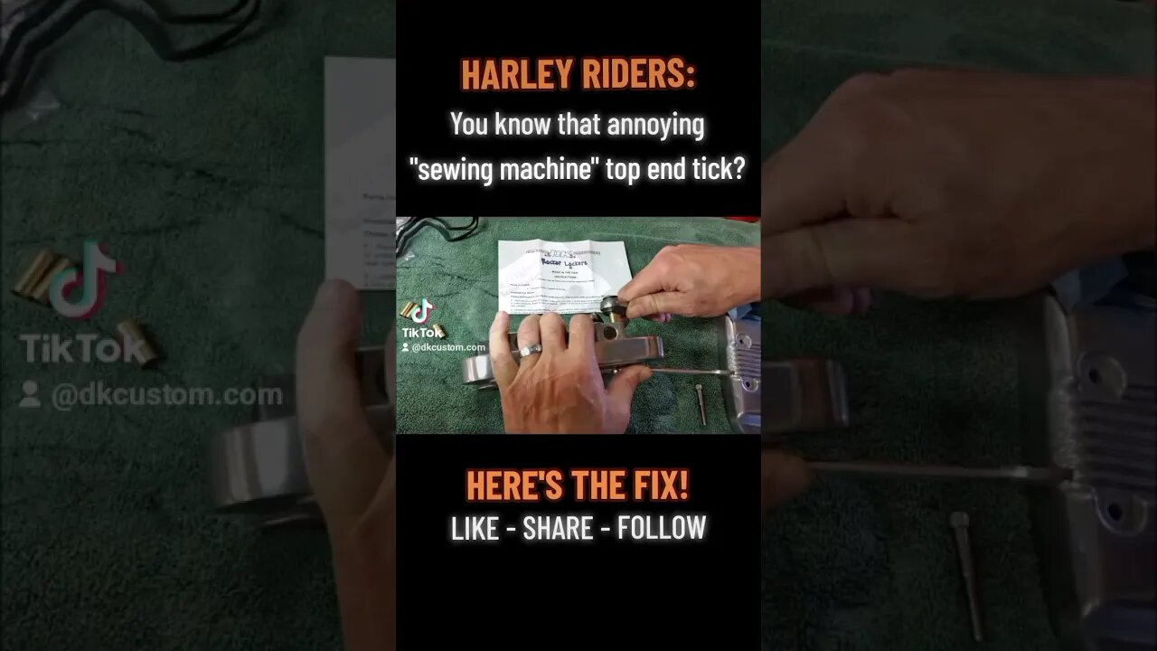 🛑STOP the Annoying Harley Top-End Tick! #shorts