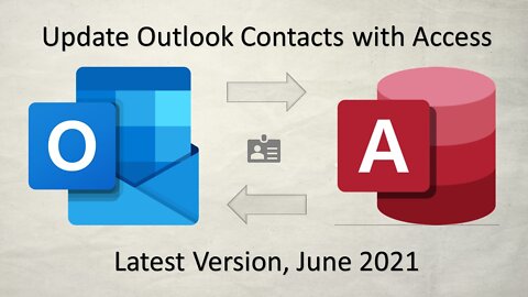 Mass Edit/Update Microsoft Outlook with Access