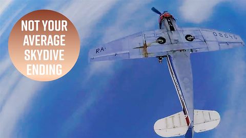 A Russian skydive has a much different ending