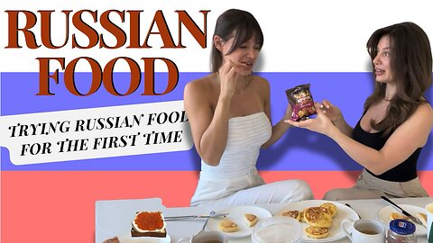 My sister tries Russian food for the first time. Hilarious reaction!