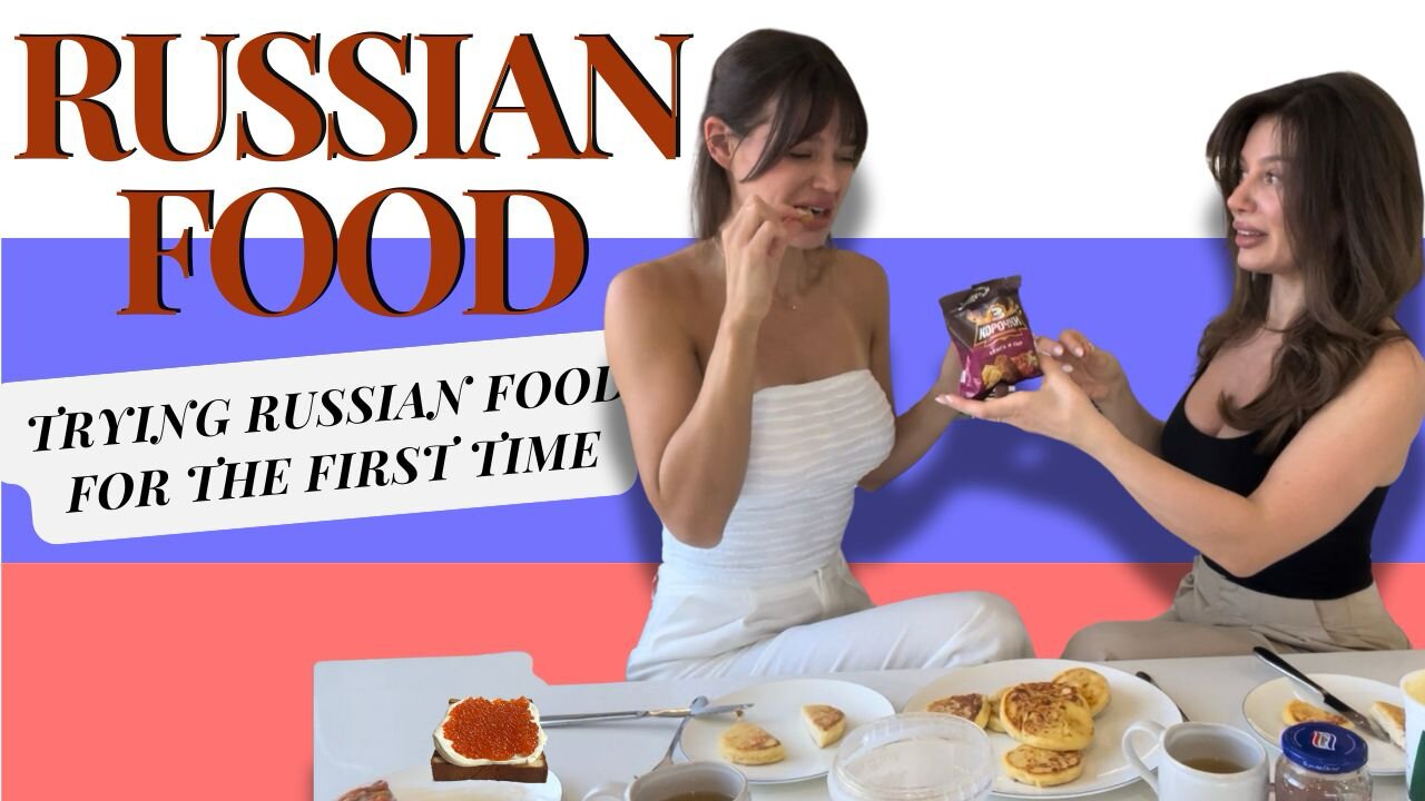 My sister tries Russian food for the first time. Hilarious reaction!