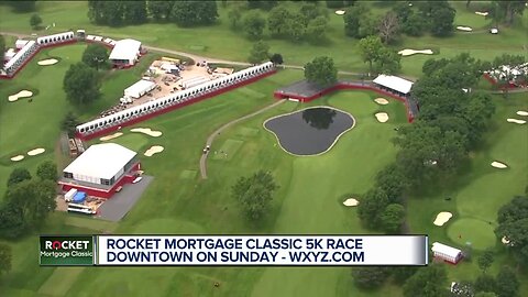 Rocket Mortgage Classic 5K race in downtown on Sunday