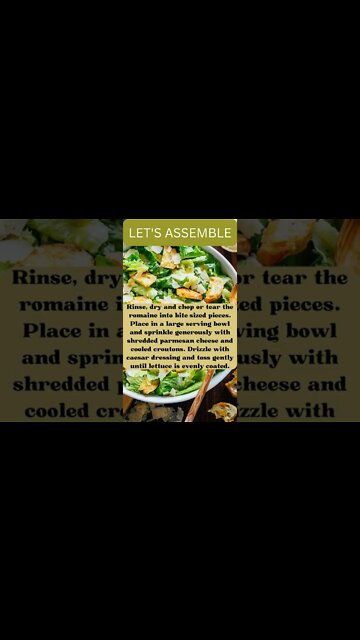 How to Make Caesars Salad, # Salad, Easy Salad, #shorts