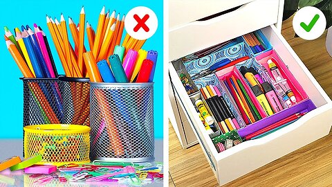 Smart School Stationery Hacks || You Will Love Awesome back to school hacks to make your life easier