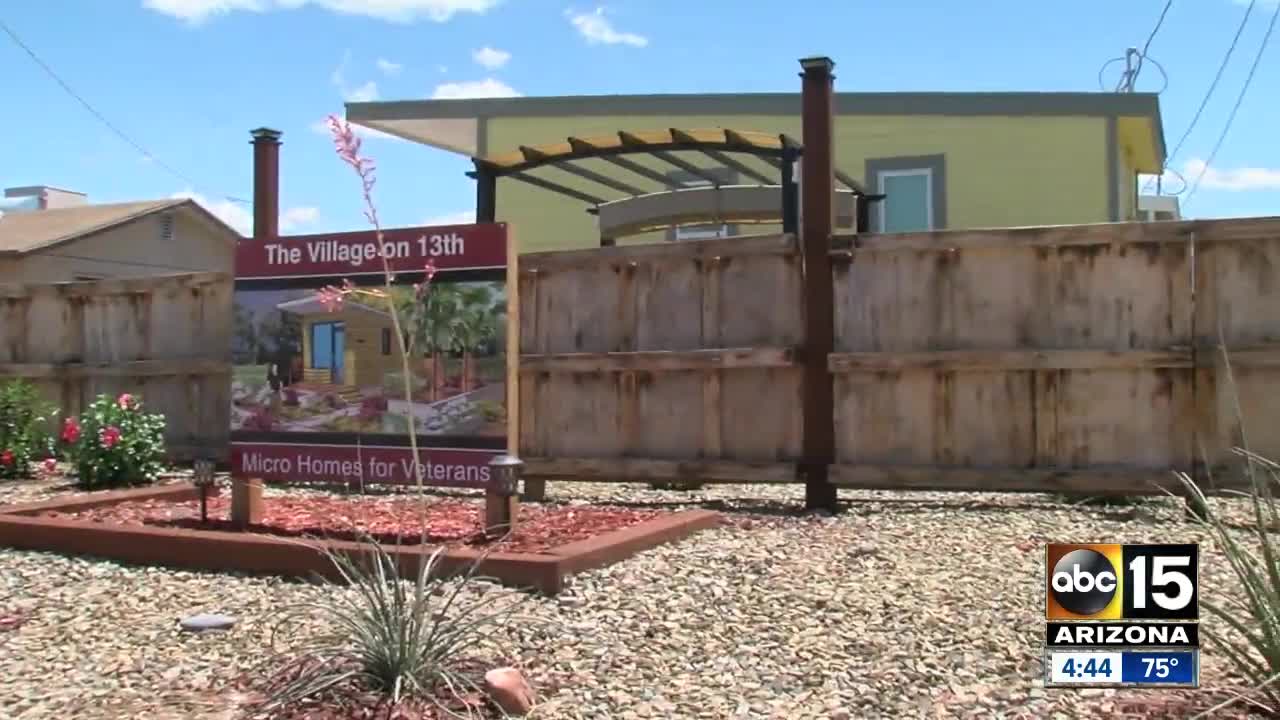 Tiny houses being utilized to try to help get veterans off the streets
