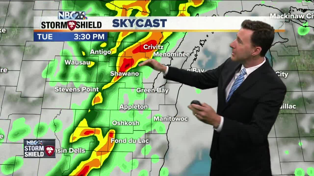 Michael Fish's NBC26 Storm Shield weather forecast