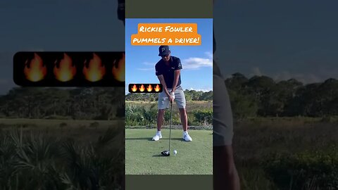 Rickie Fowler pummels a driver! #rickiefowler #golf #tomgillisgolf