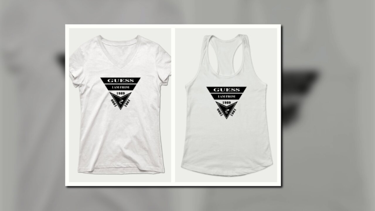 T-SHIRT GUESS, I AM FROM? SAMER BRASIL 1989 1990 1991 (TEEPUBLIC)