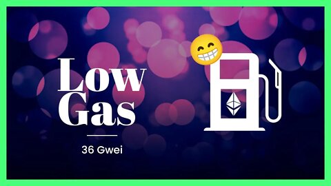 36 Gwei – Why are Gas Fees so low right now?