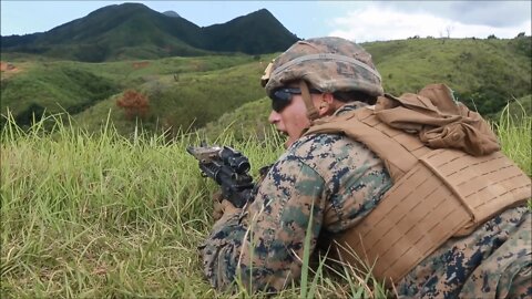 Marines Conduct Fire Team Attack Drills