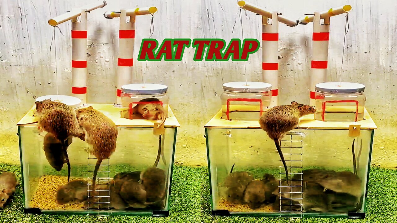 Very nice rat trap 🥱🥱 Funny animals 🤣🤣 Pets, Cats, kittens, dogs, puppies videos☺️☺️