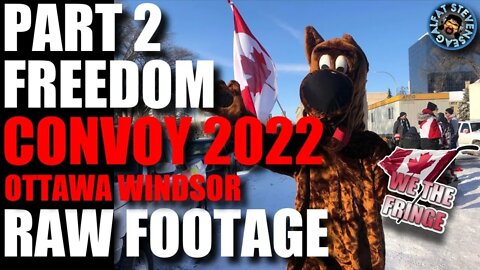 🔴LIVE: RAW FOOTAGE OTTAWA - WINDSOR FREEDOMCONVOY FEB 13 PART 2