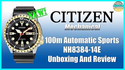 Budget Diver! | Citizen 100m Automatic Sports NH8384-14E Unbox & Review