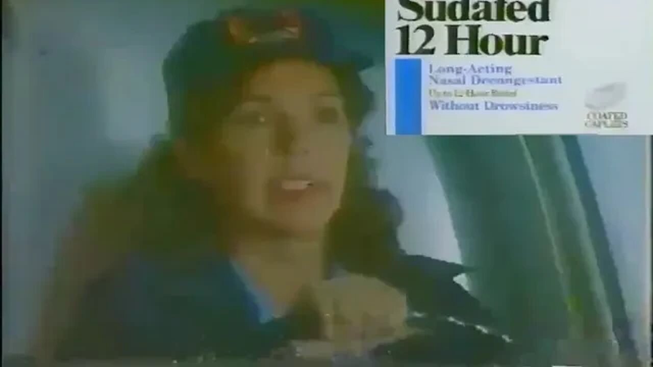 1994 "The Lady Paramedics Love Sudafed" TV Commercial (90's Ad)