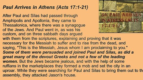 Acts 17 1-21 Sunday Teaching (9/8/24) Pastor Greg Tyra