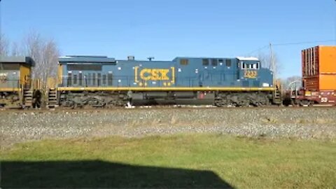 CSX Q331 Autorack/Manifest Mixed Freight Train from Sterling, Ohio November 28, 2020